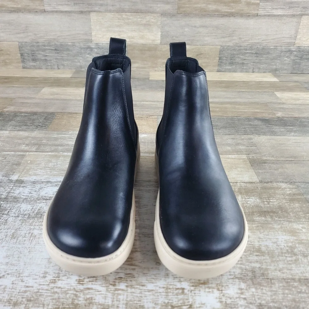 Birkenstock Bend Chelsea Boots Mens 9 / Womens 11 Black Comfort Natural Leather‎